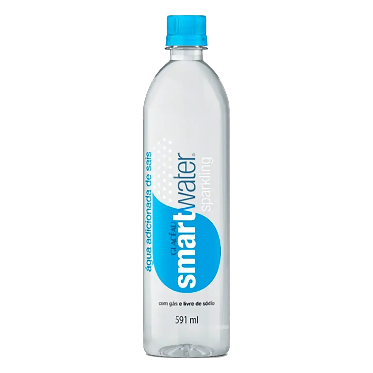 água Com Gás Zero Sódio Smart Water Garrafa 591ml