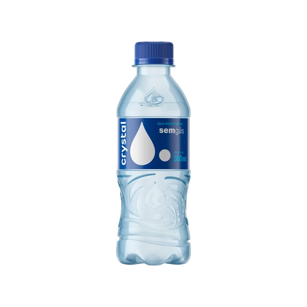 água Mineral Natural Sem Gás Crystal Garrafa 300ml