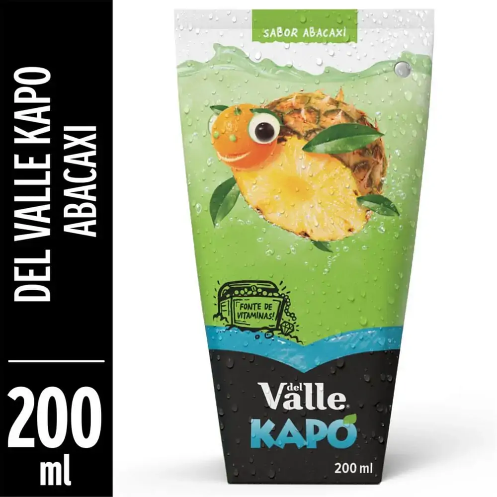 Refresco Adoçado Abacaxi Del Valle Kapo Caixa 200ml