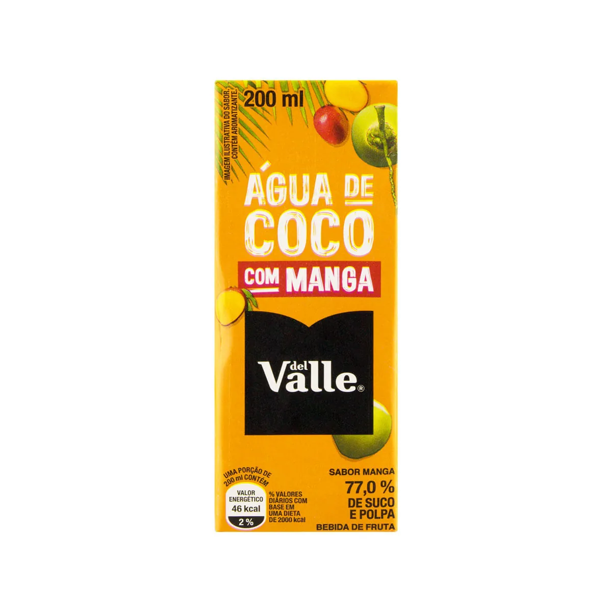 água De Coco Manga Del Valle Caixa 200ml