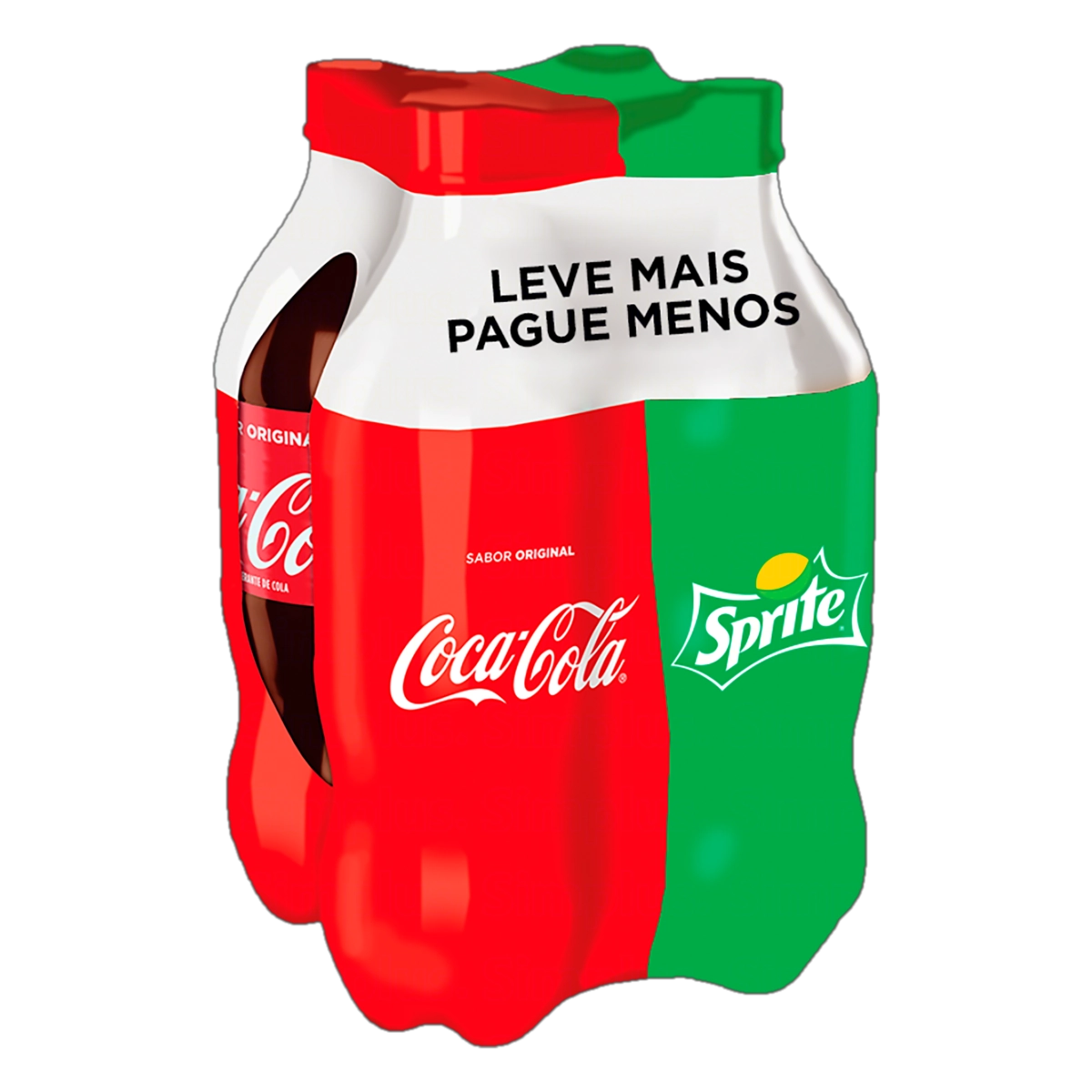 Kit 2 Refrigerantes Coca Cola 2 Sprite 2l Cada Leve Mais Pague Menos
