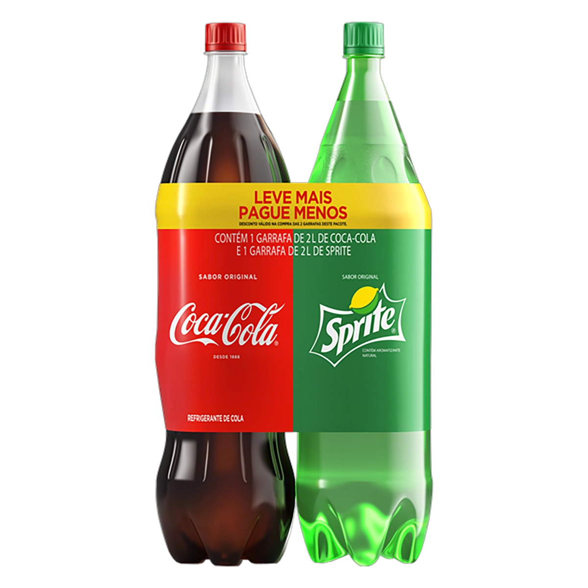Kit Refrigerante Coca Cola Original Sprite Limão 2l Cada Leve Mais Pague Menos