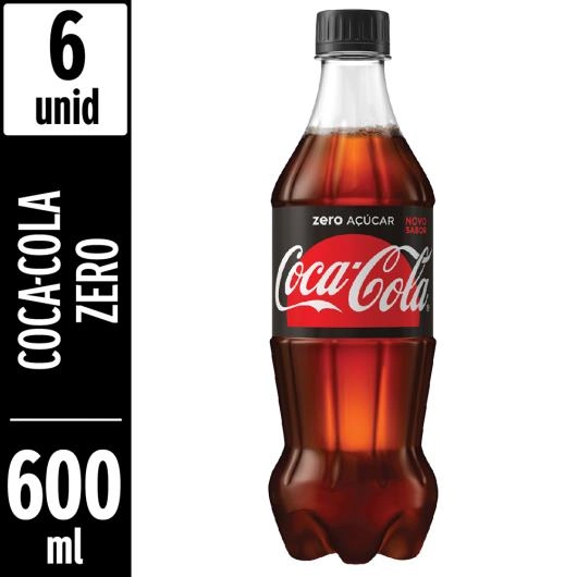 Refrigerante Coca Cola Zero 6unidade X