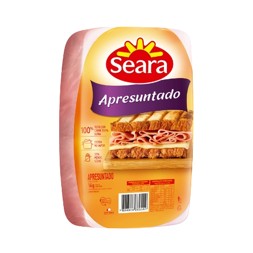 Apresuntado Seara 3,6kg Retangular