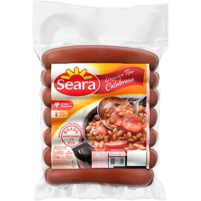 Linguica Seara Calabresa Curada 2,5kg