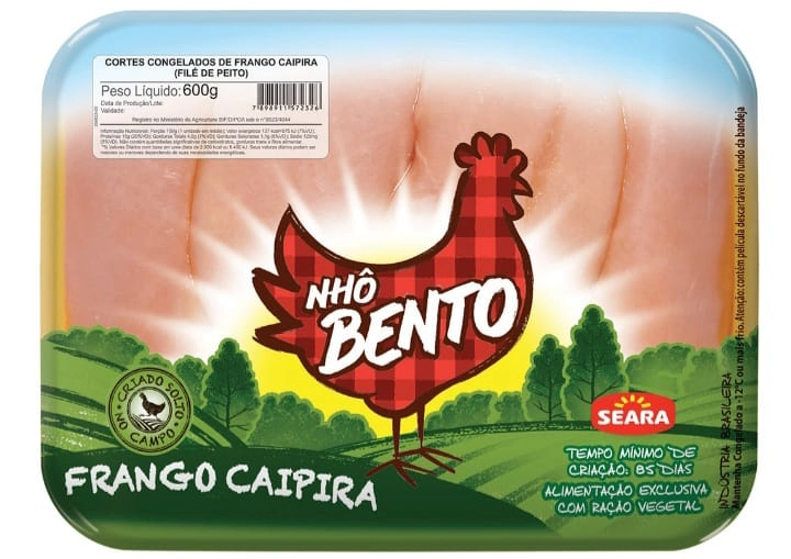 File Peito Frango Caipira Nho Bento 600g