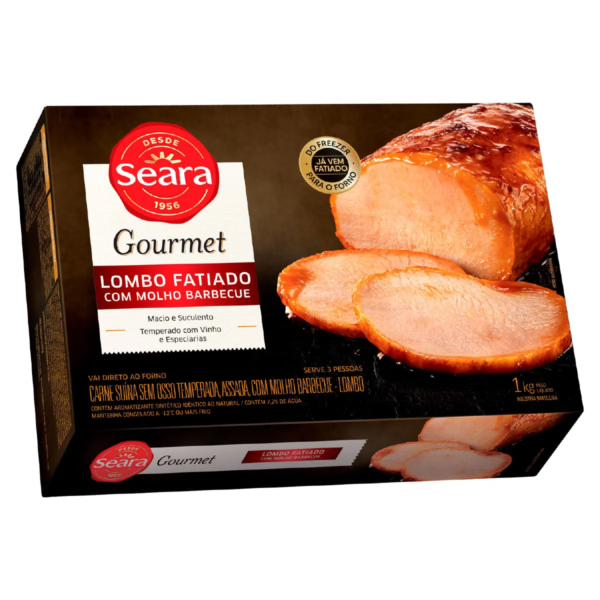 Lombo Fatiado Barbecue Seara Gourmet 1 Kg