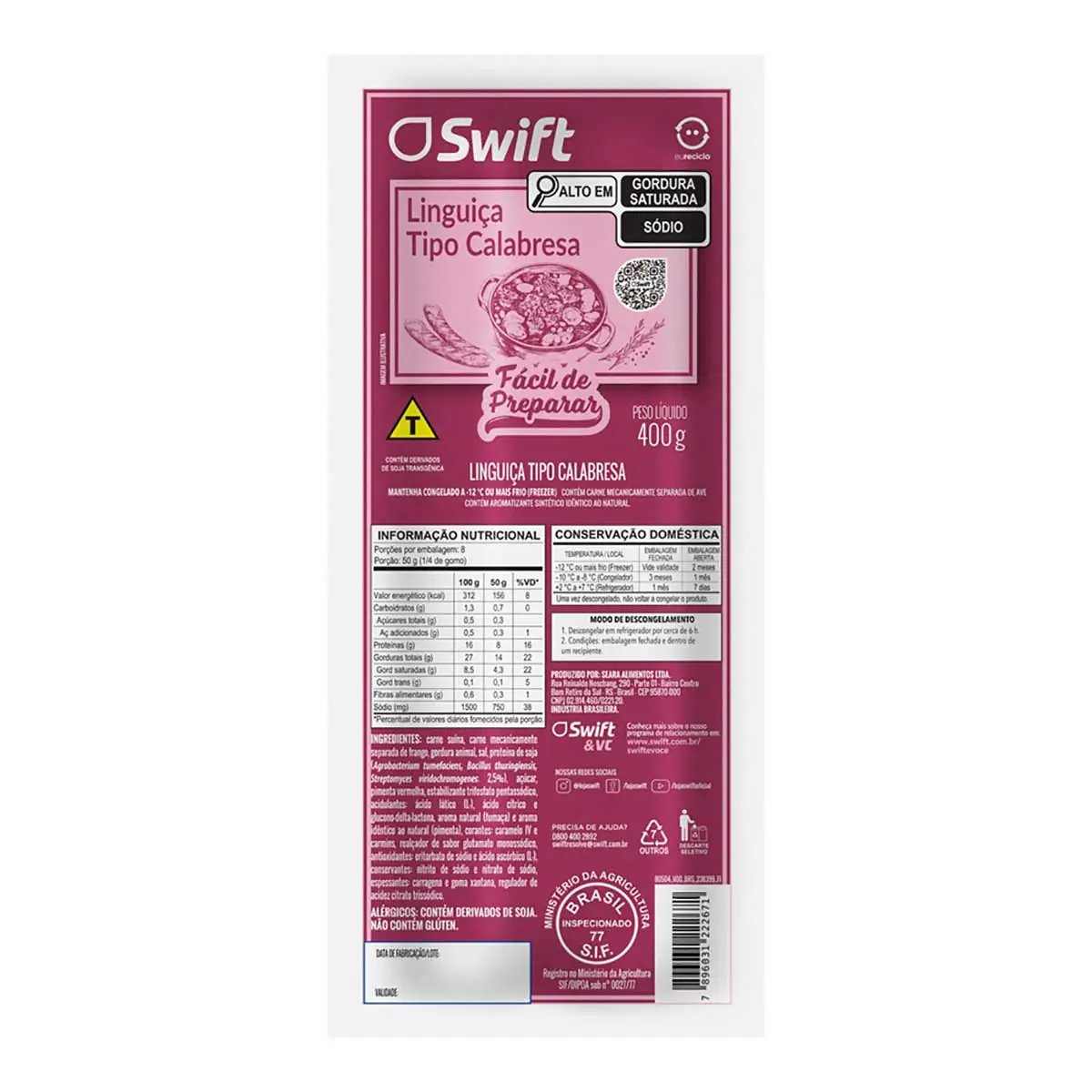 Ling Calab Swift Def 400g