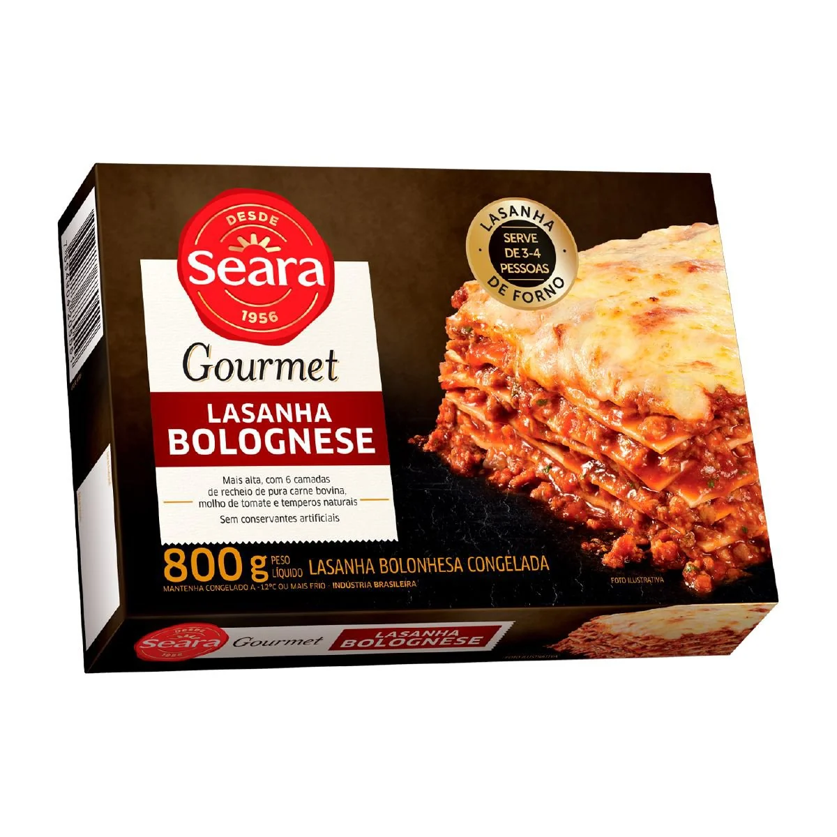 Lasanha Bolognese Seara Gourmet 800g