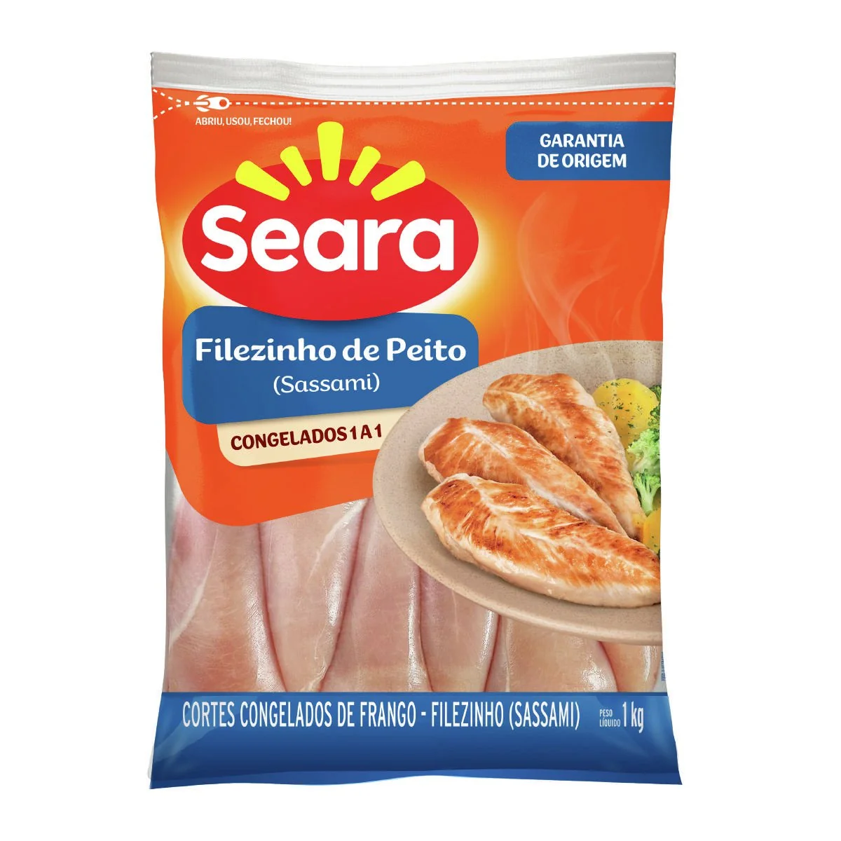 Filezinho de frango sassami Seara IQF 1Kg