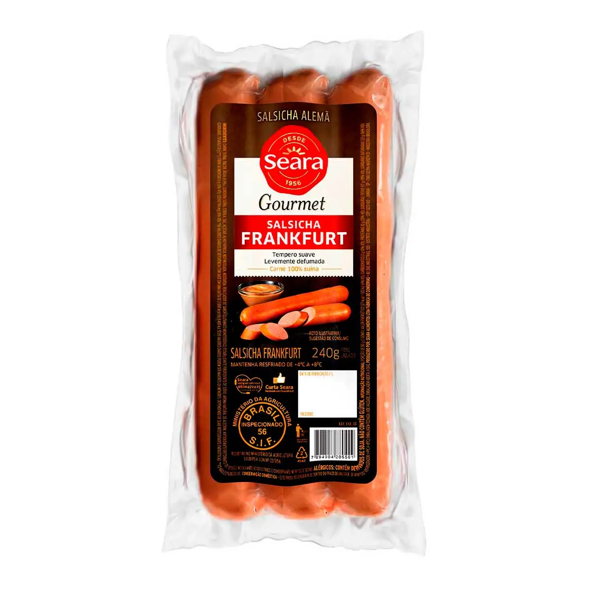 Salsicha Frankfurt Seara Gourmet 240 g