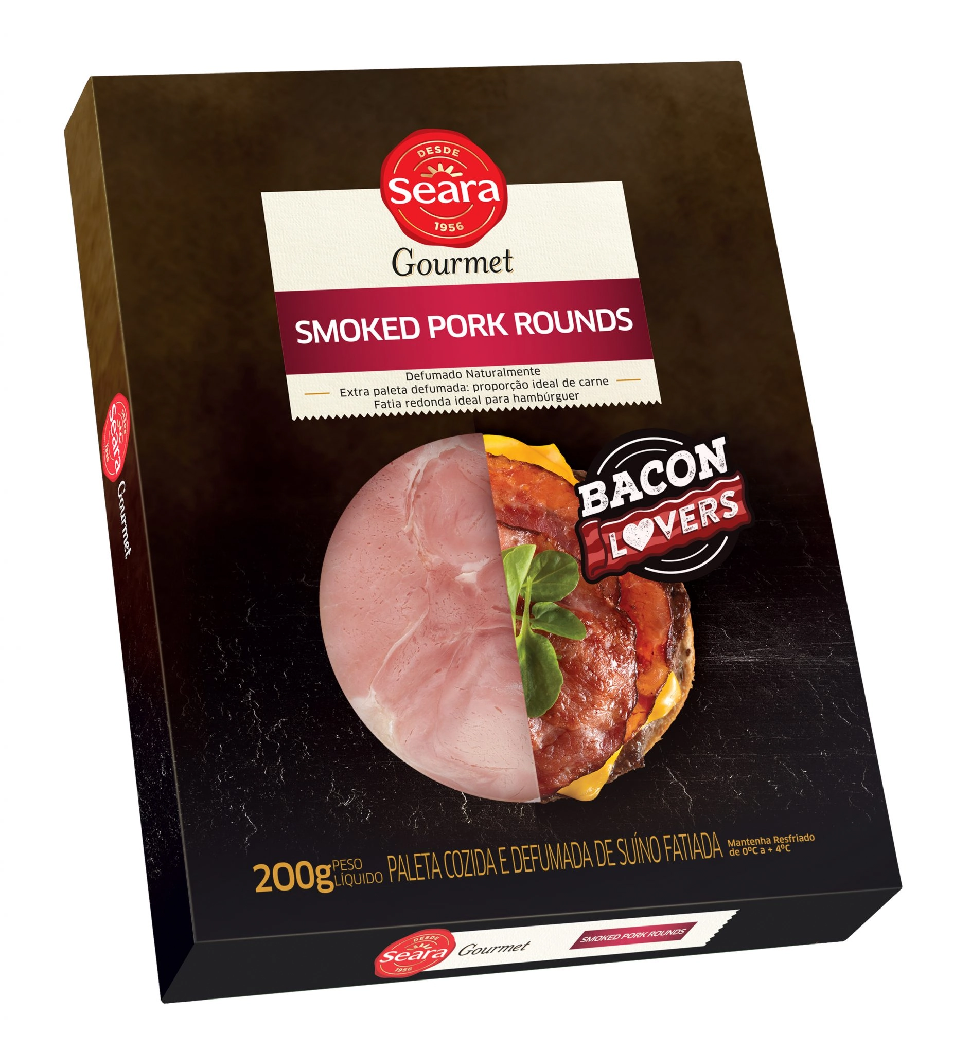 Pas Bacon Seara Gourmet 200g Smoked Rounds Fat