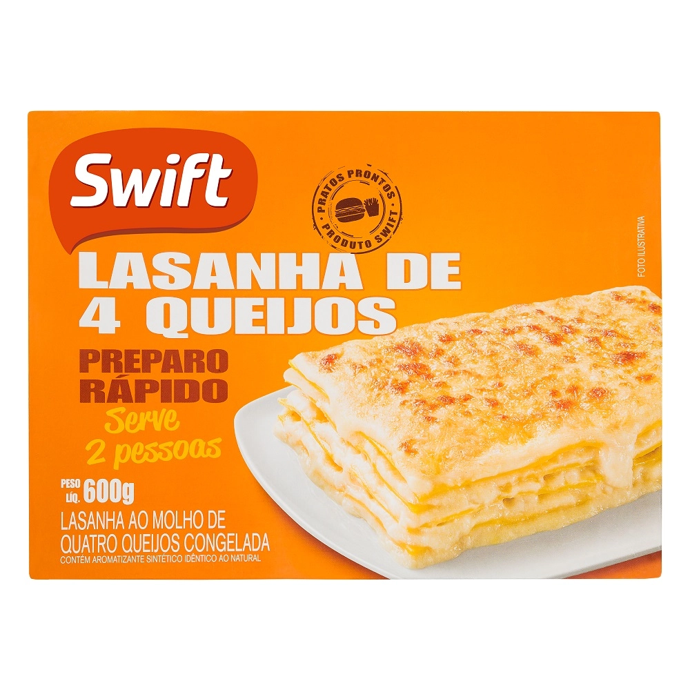 Lasanha Swift 4 Queijos 600g