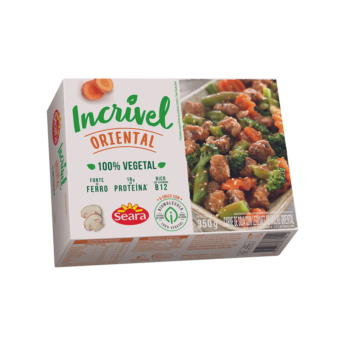 Carne de Soja com Legumes ao Molho Oriental Seara Incrível 350g