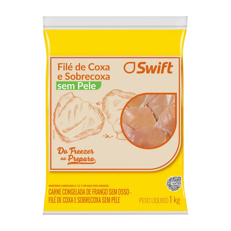 Filé Coxa Sobrecoxa sem Pele Swift 1 Kg