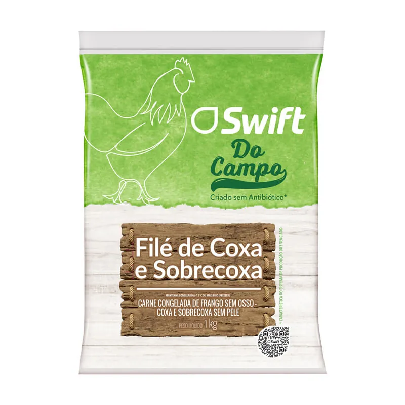 Filé Coxa Sobrecoxa sem Pele Swift 1 Kg
