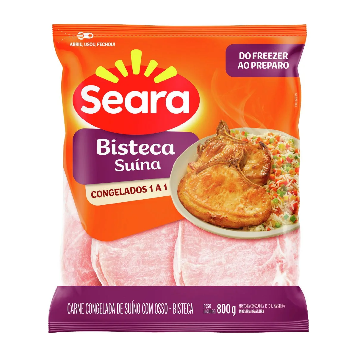 Bisteca Suina Seara 800g Cong.