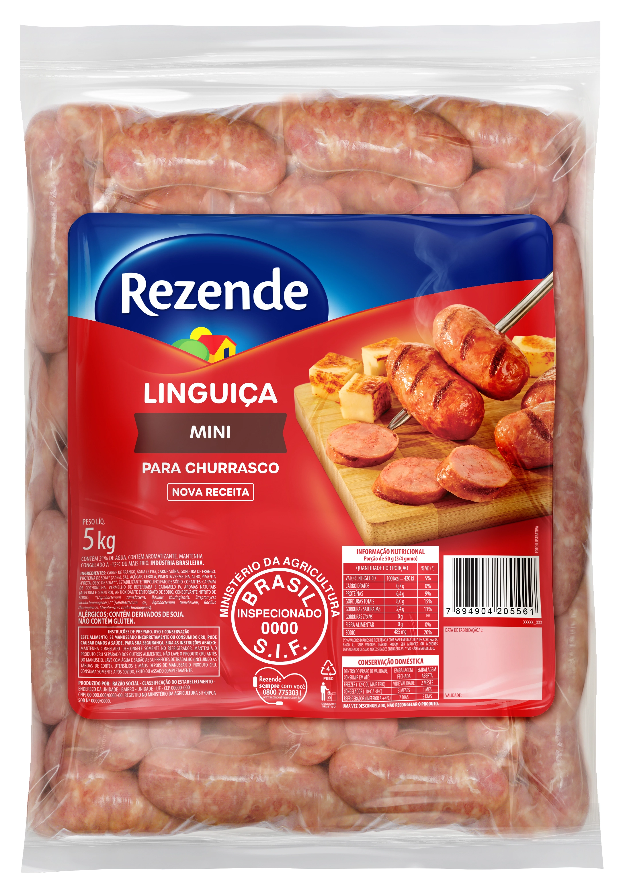 Linguica Suina Mini Rezende Kg