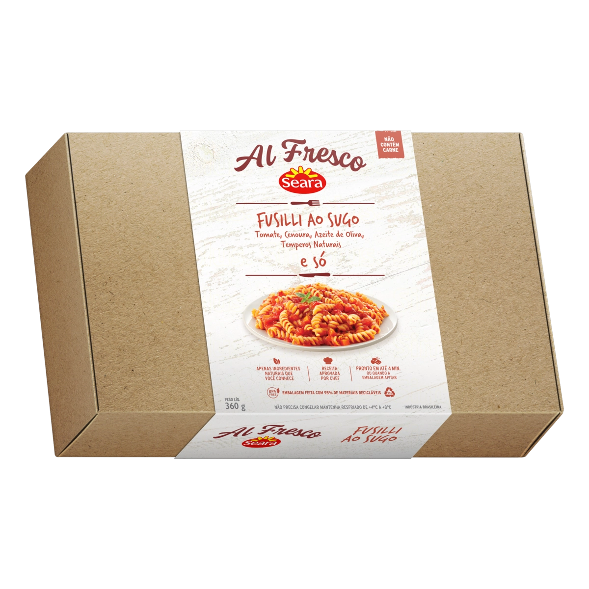 Fusilli Ao Sugo Seara Al Fresco Caixa 360g