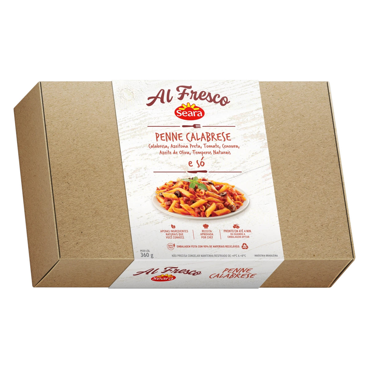 Penne Calabrese Seara Al Fresco Caixa 360g