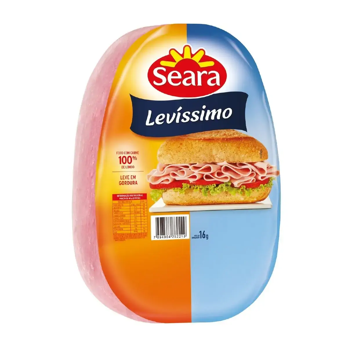 Presunto de Lombo Levíssimo Seara 1Kg
