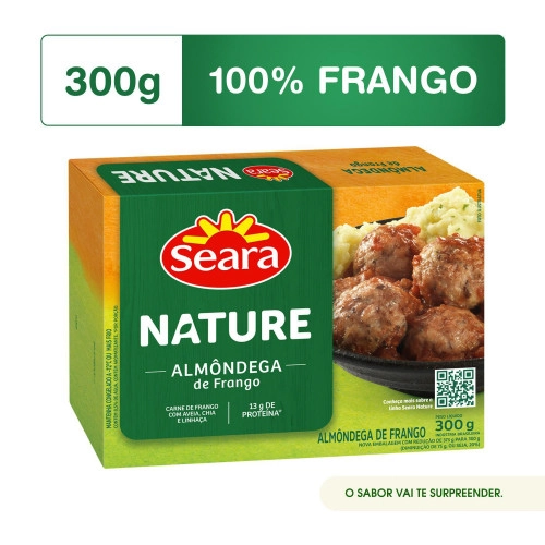 Almondega Frango Seara Nature 12/300g