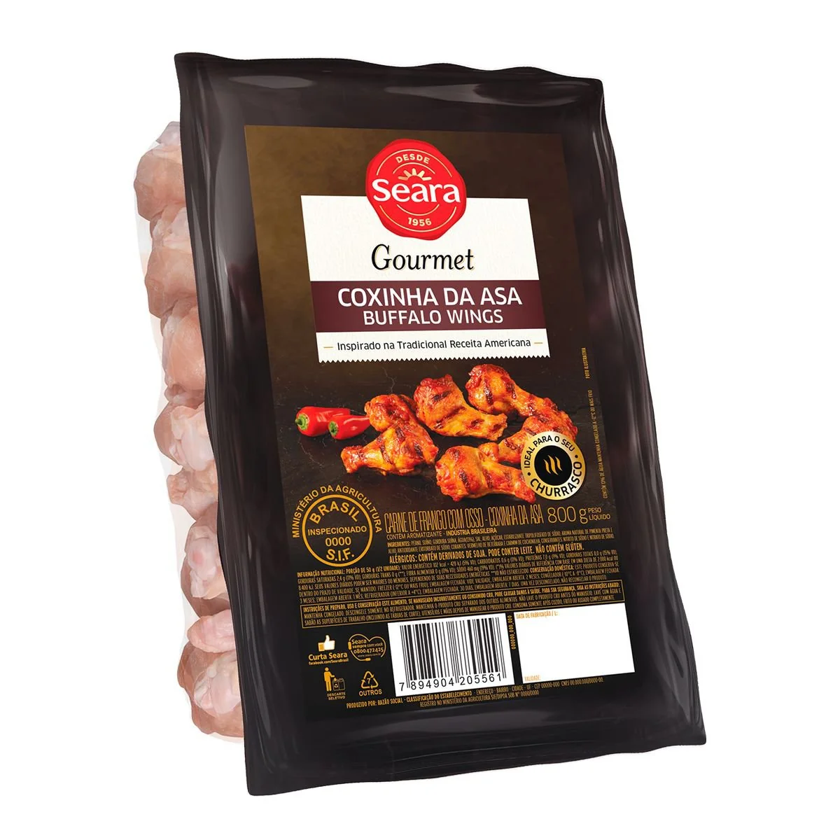 Coxinha de buffalo wings Seara Gourmet 800g