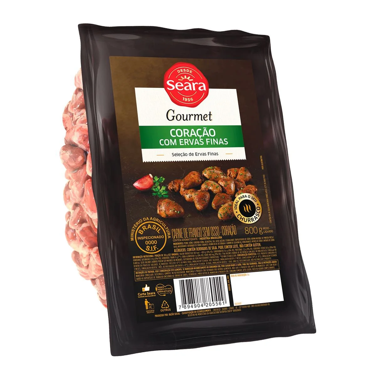 Coração de Galinha com Ervas Finas Seara Gourmet Bandeja 800g