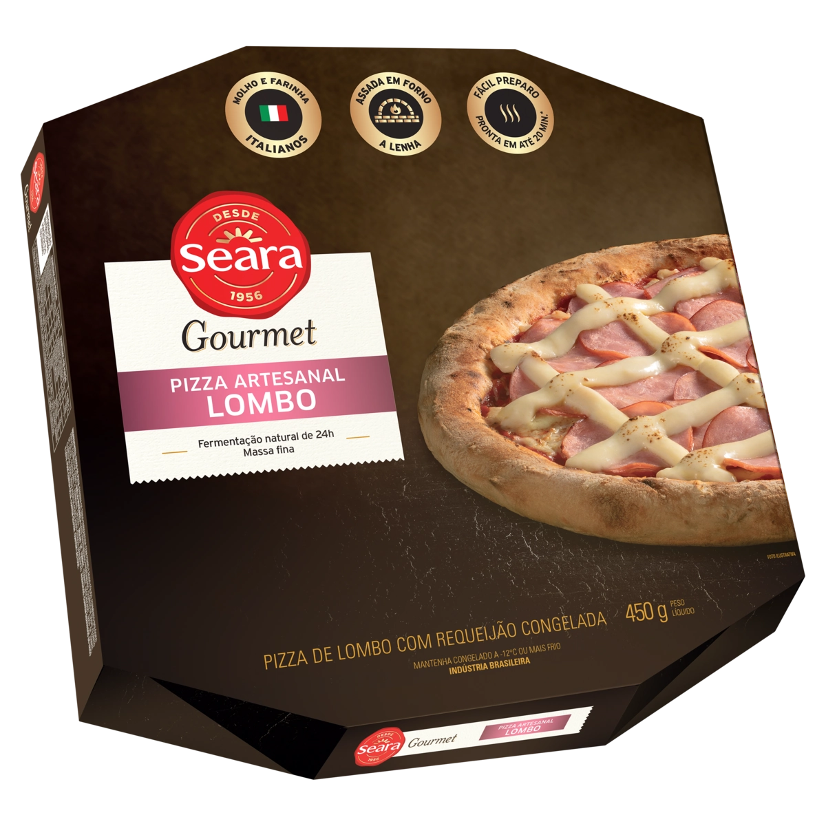 Pizza Lombo com Requeijão Gourmet 450g