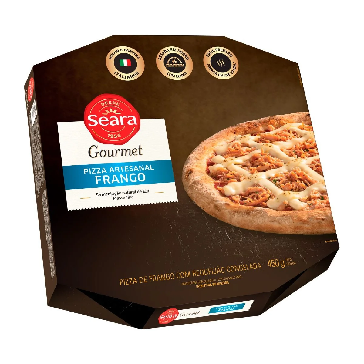 Pizza Frango com Requeijão Seara Gourmet 450g