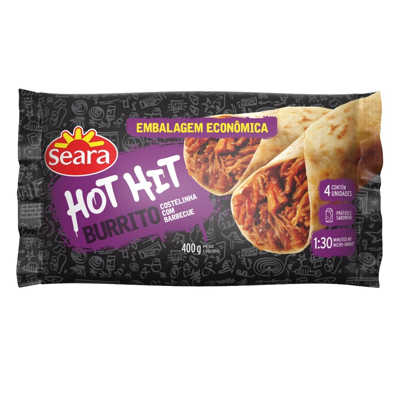 Hot Hit Seara Burrito Costela 400gr