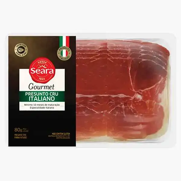 Presunto Parma Fatiado Seara Gourmet 80g