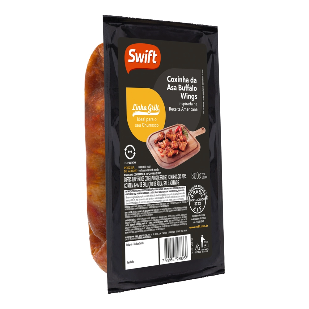 Coxinha Asa Swift Buffalo Wings 800g