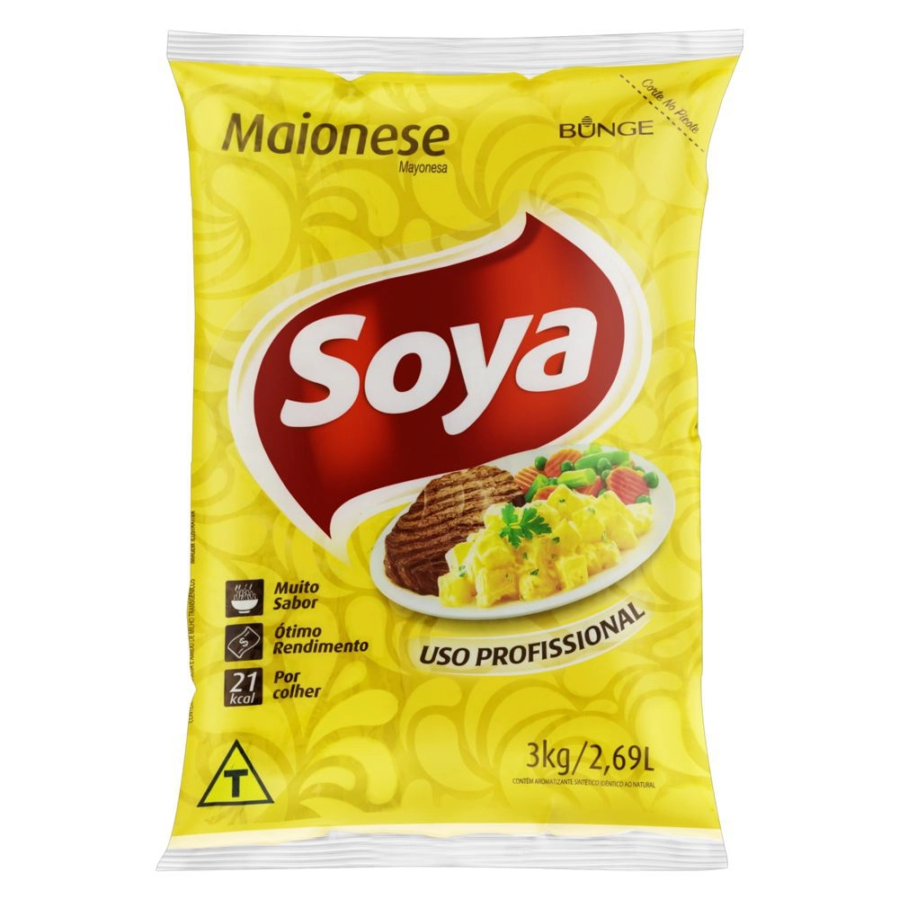 Maionese Uso Profissional Soya Pacote 3kg