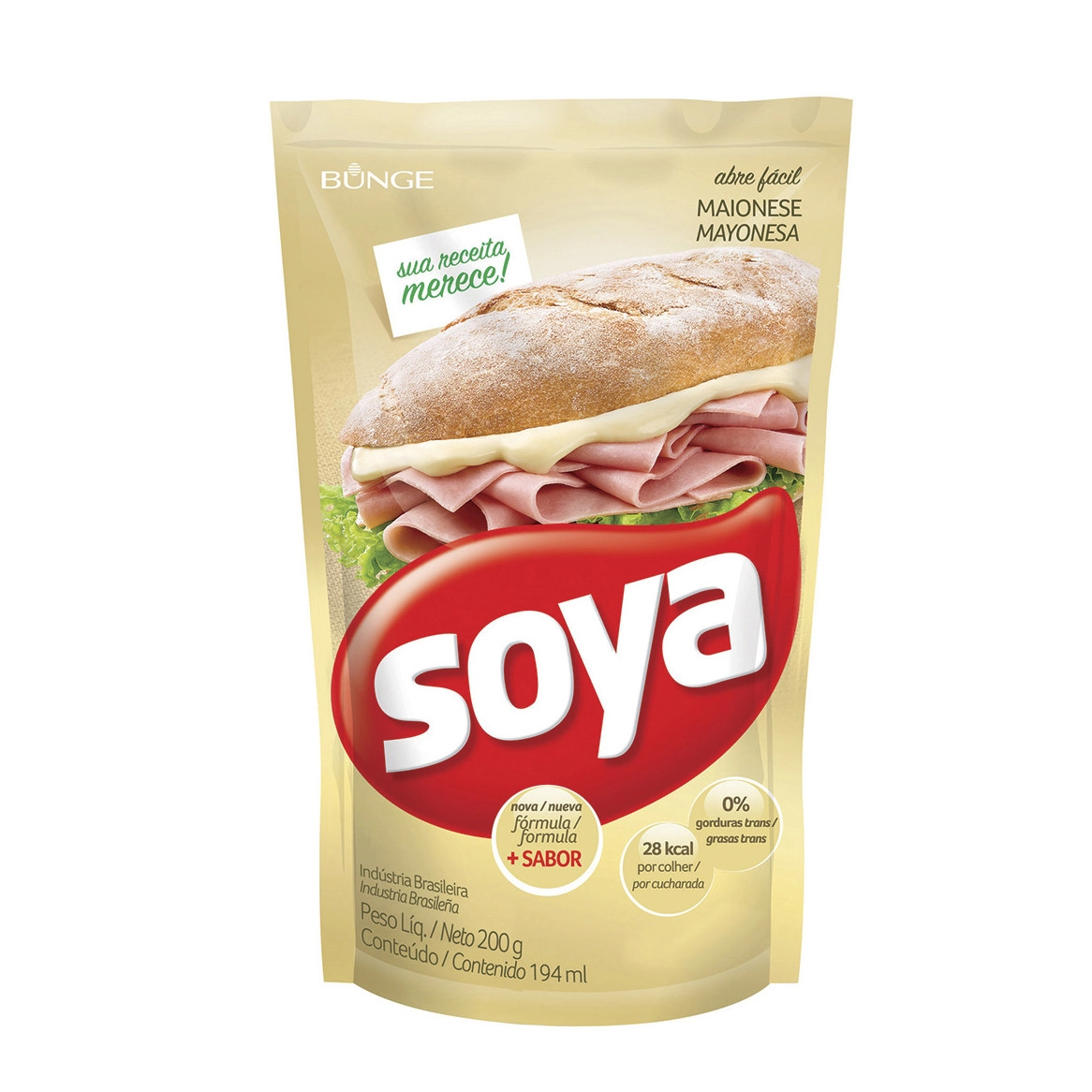 Maionese Caseira Soya Sachê 200g