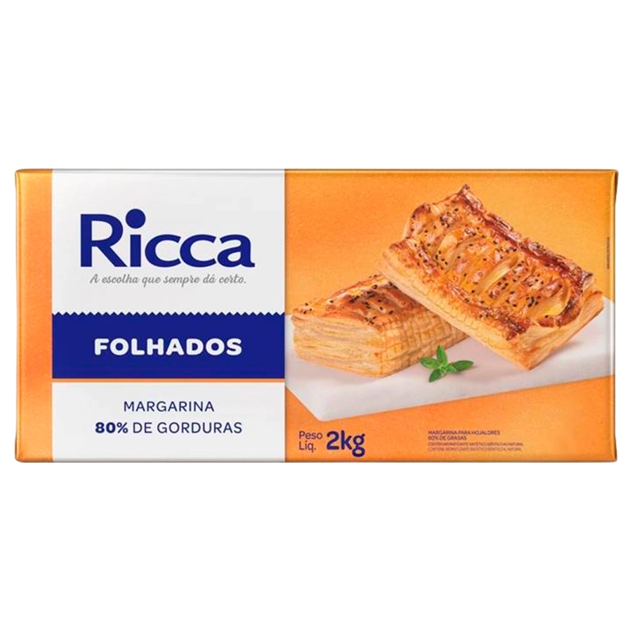 Margarina Para Folhados Ricca 2kg