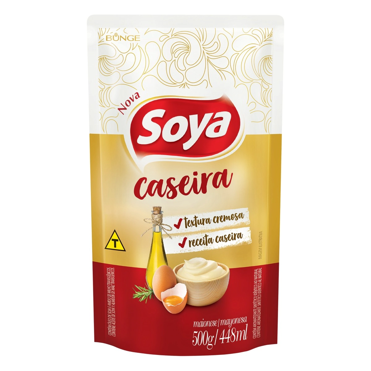 Maionese Caseira Soya Sachê 500g