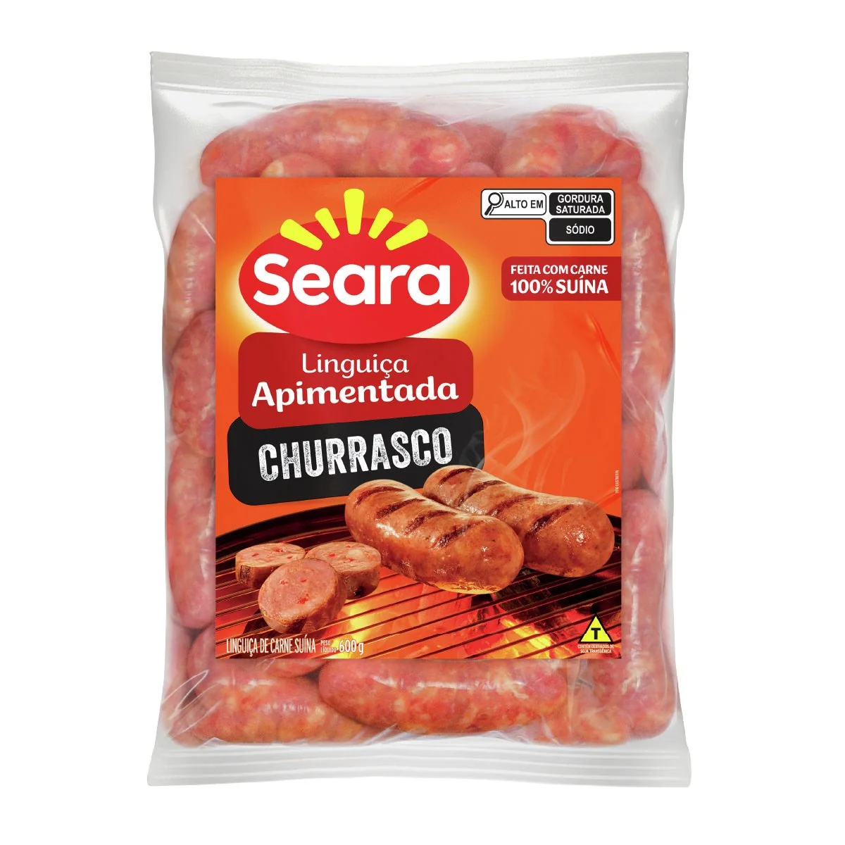 Linguiça Apimentada Churrasco Seara 600g
