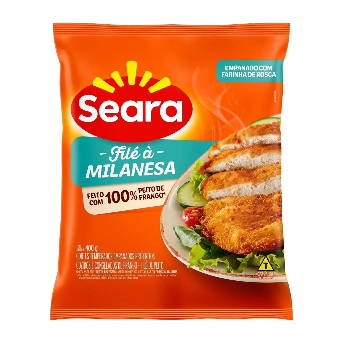 Filé de Frango à Milanesa Crocante Seara 400g