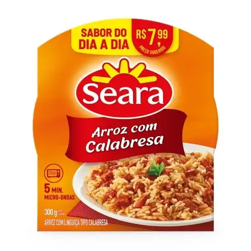 Arroz Com Calabresa Seara Bandeja 300g