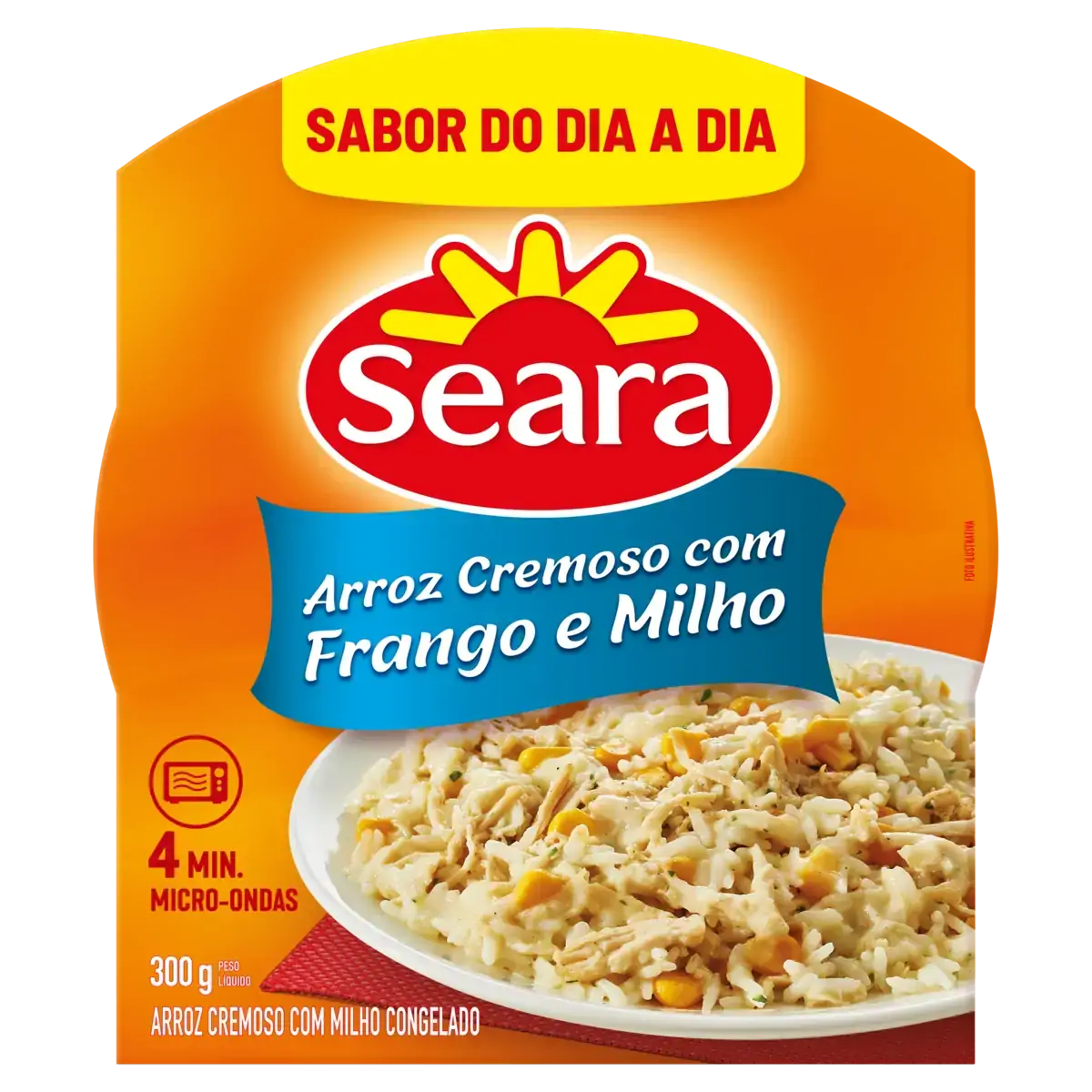 Arroz Cremoso Com Frango E Milho Seara Bandeja 300g