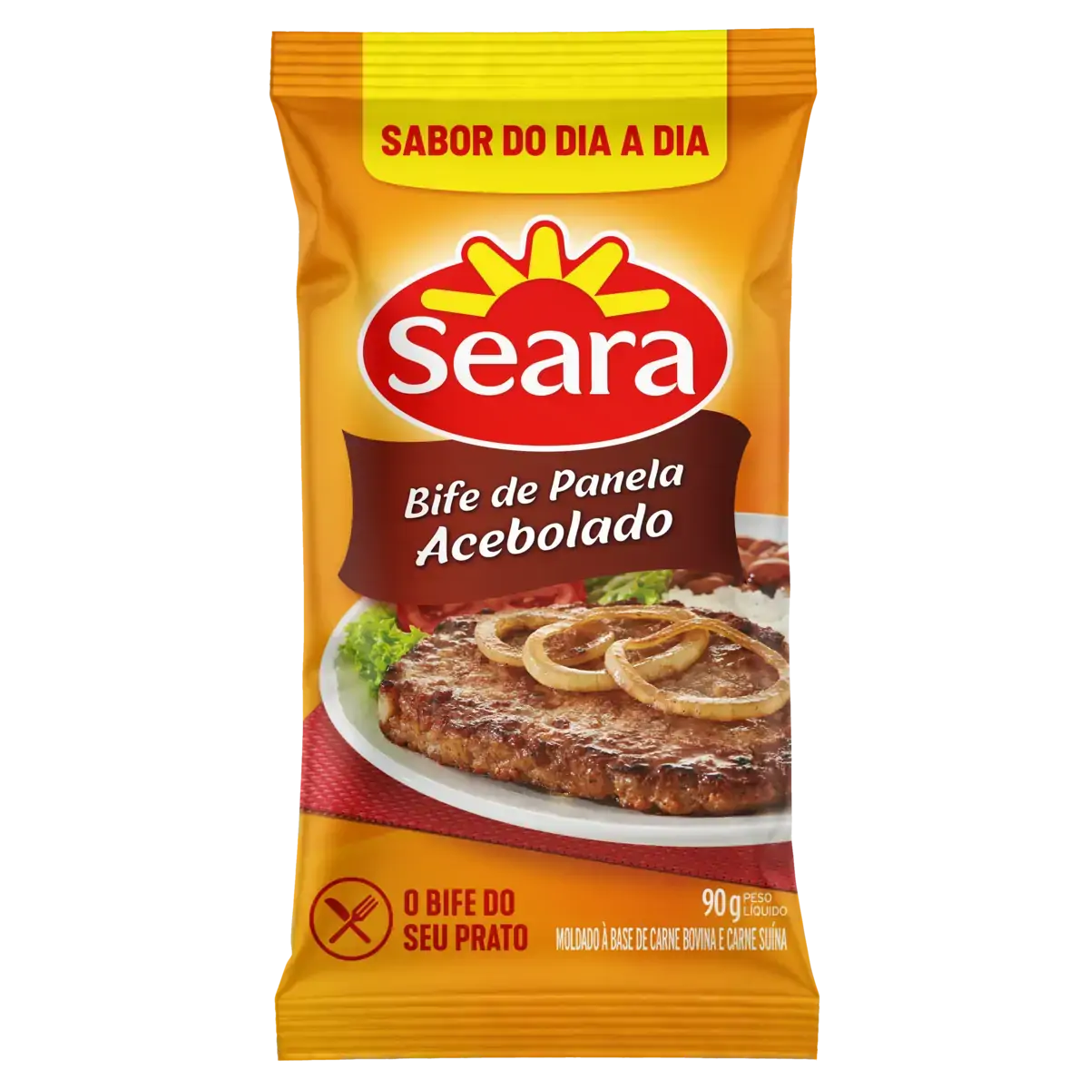 Bife de Panela Acebolado Seara Pacote 90g