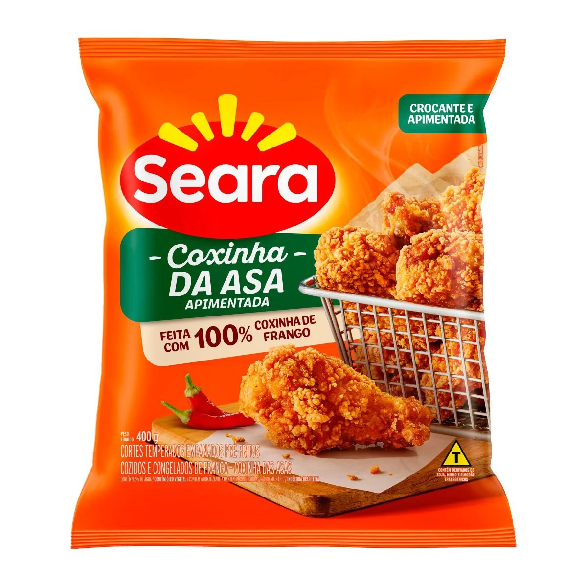 Coxinha de Frango Apimentada Empanado Crocante Seara 400g