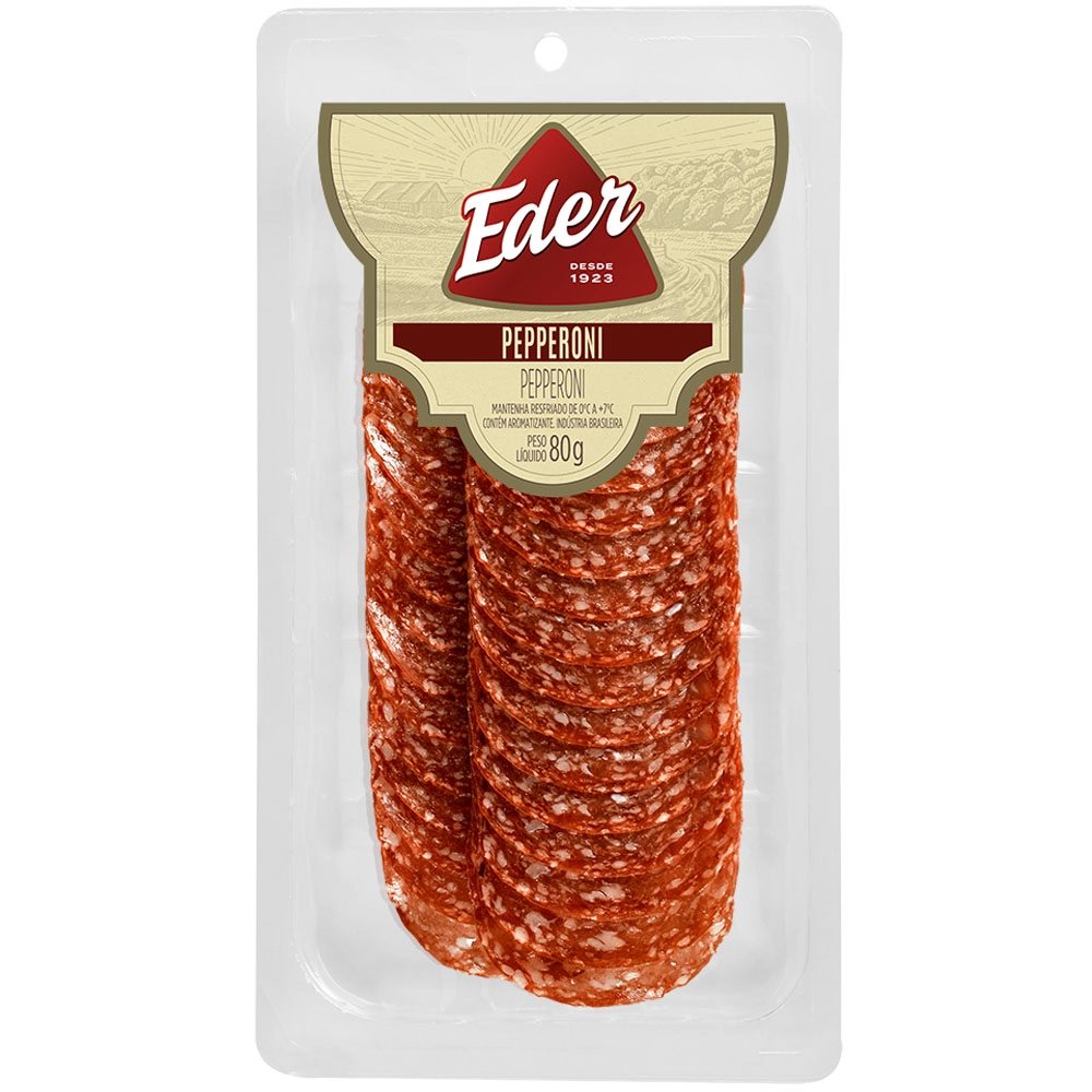 Pepperoni Eder Fatiado 80g