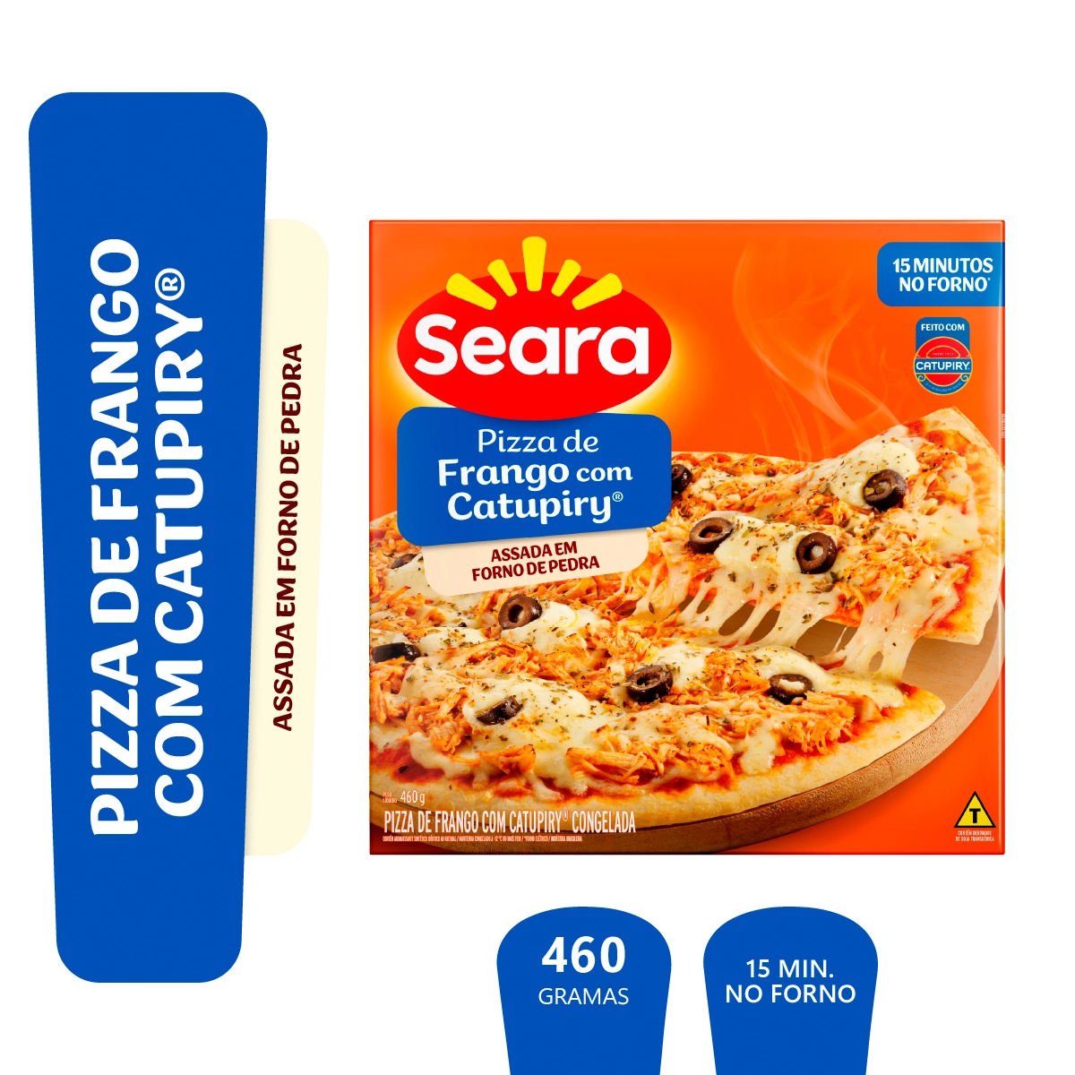 Pizza de frango com catupiry Seara 460g