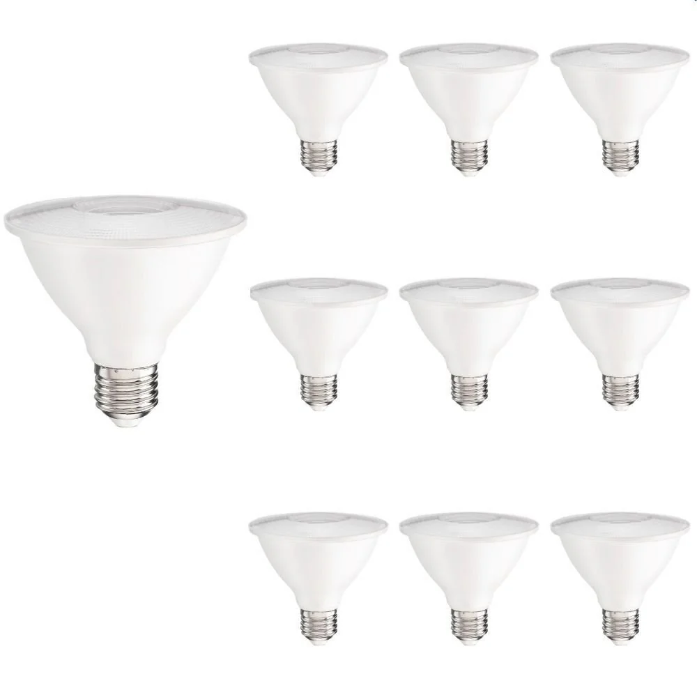 10 Lâmpada Led Save Energy Par 30 Crystal S2 10w E27 Bivolt 2700k Luz Amarela