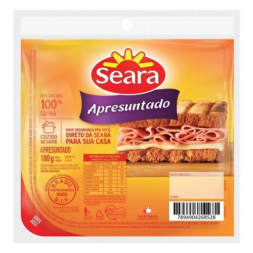 Apresuntado Seara 180gr