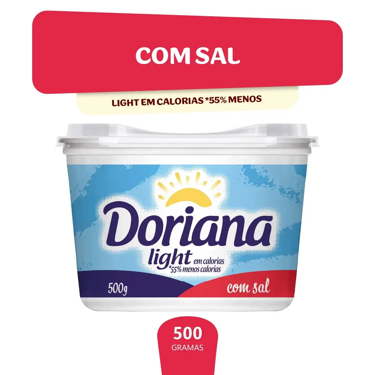 Margarina light com sal Doriana 500g