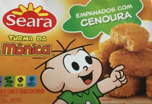 Mini Chicken Turma Da Mônica Cenoura Perdigão Frango