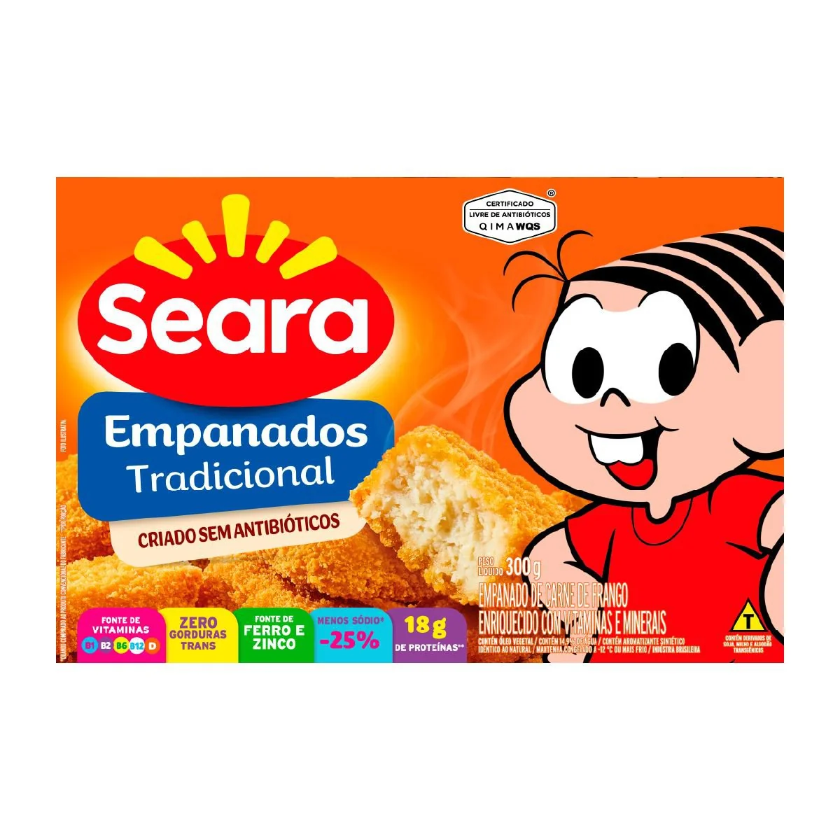 Empanados tradicional Seara turma da Mônica 300g